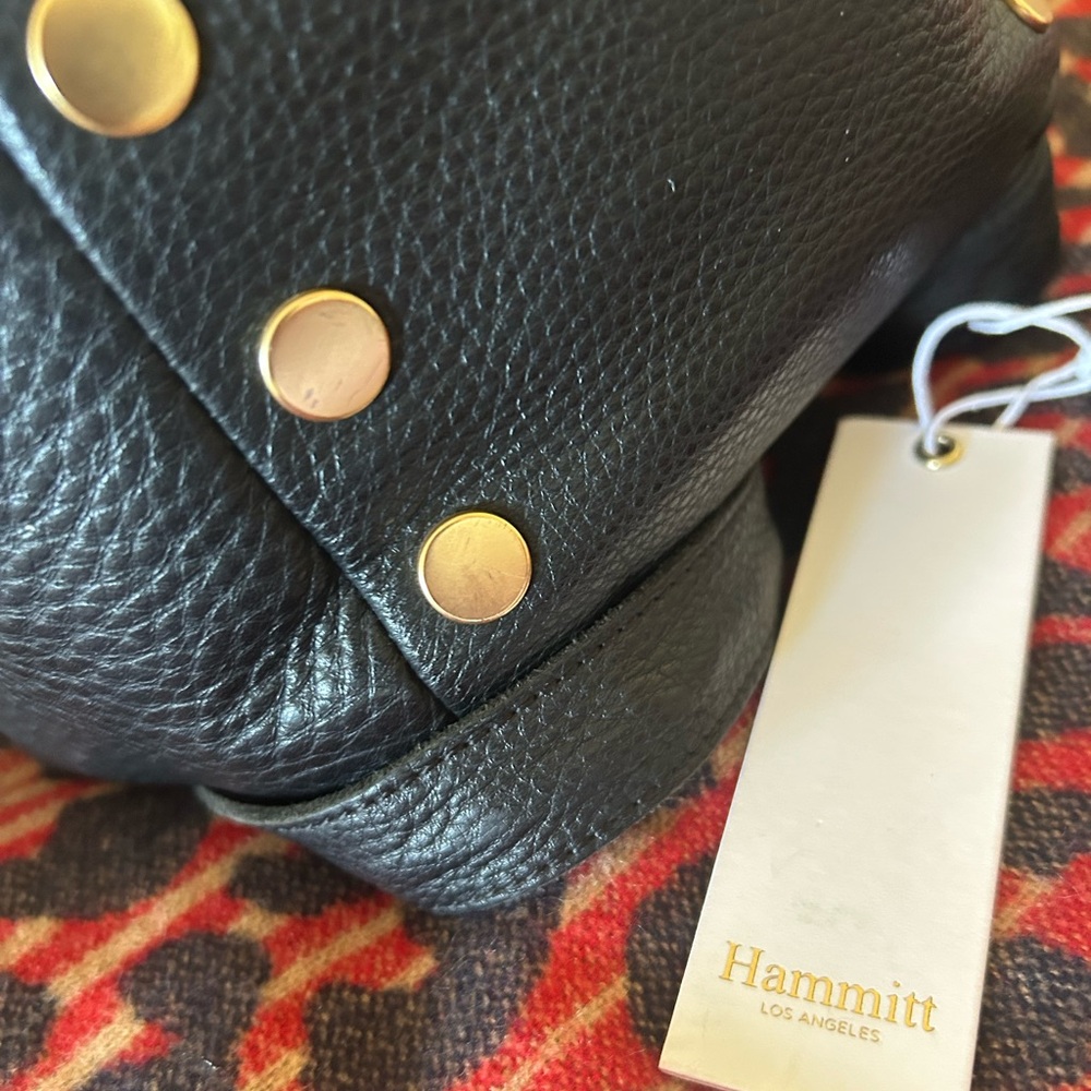 Hammitt Black Crossbody Bag with Gold Accents Backpack:) - Picture 2 of 12